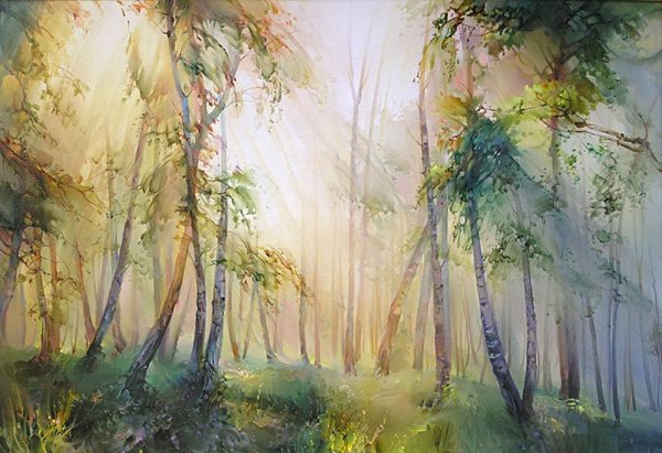 Пейзаж в пастельных тонах