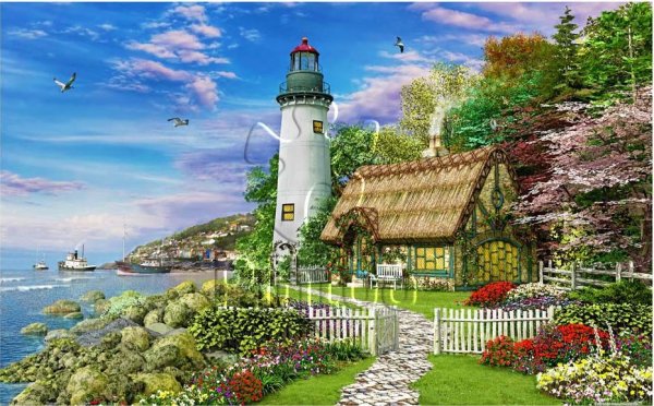 Пазл Pintoo д. Дэвисон дом у маяка (h1660), 1000 дет.