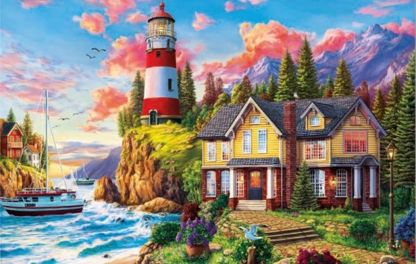 Пазл Step Puzzle Art collection Адриан Честерман Маяк (79110), 1000 дет.