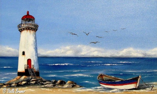 Пейзаж с маяком