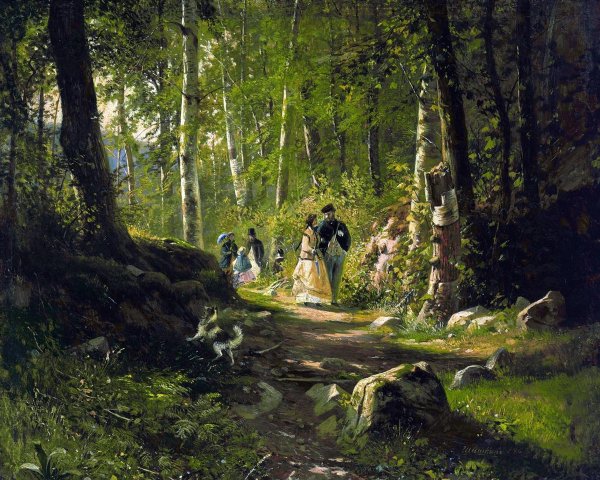 Шишкин Иван Иванович прогулка в лесу