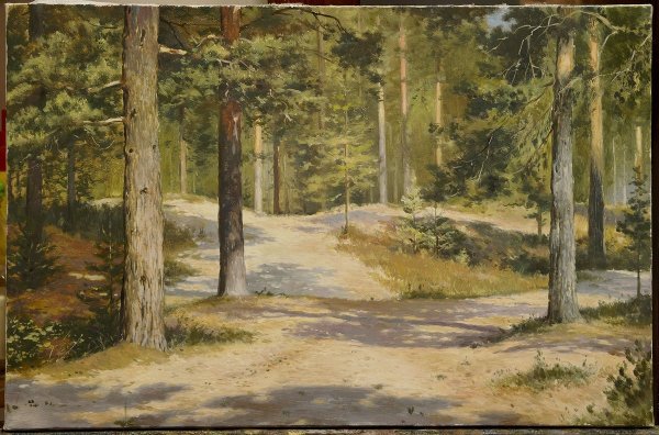 Ручей в Березовом лесу. И. Шишкин. 1883