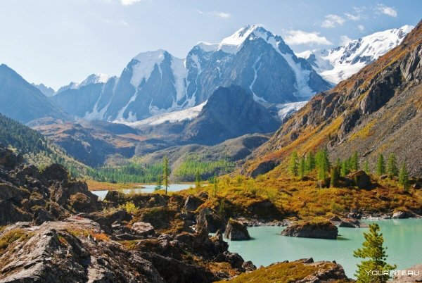 Алтайские горы Шавлинские озера