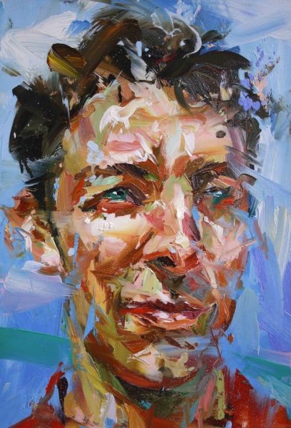 Живопись мастихином портрет