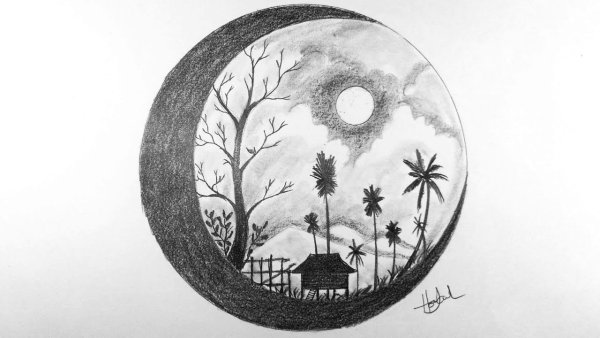 Красивые пейзажи в круге