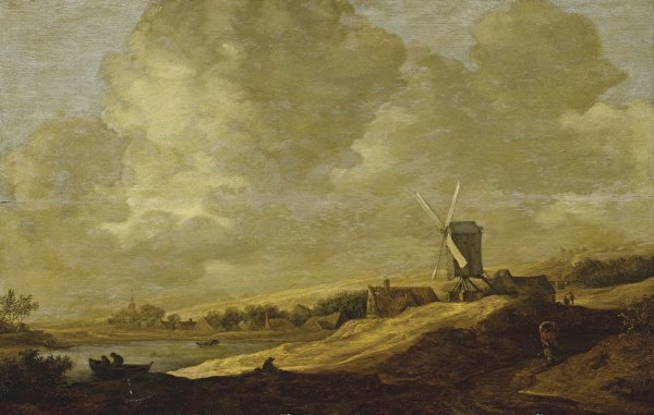 Ян Ван Гойен Речной пейзаж