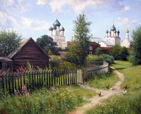 Художник Вячеслав палачев. Деревенские храмы