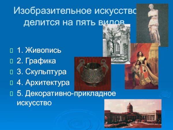 Архитектура скульптура живопись