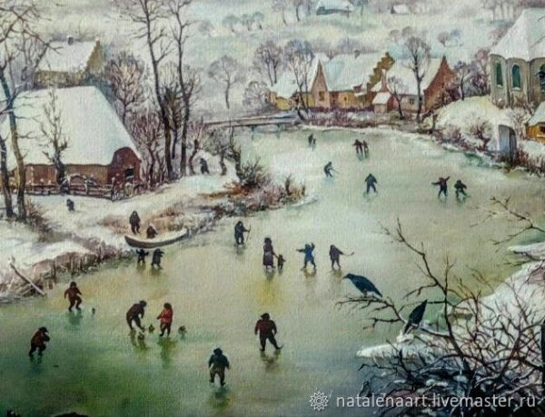 Питер брейгель старший зимний пейзаж с ловушкой для птиц