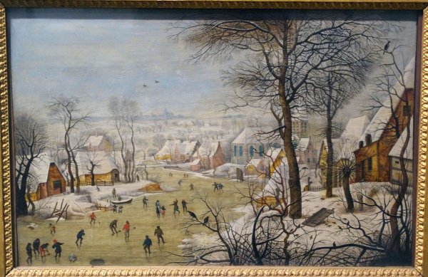 Питер брейгель Winter Landscape with Skaters and Bird Trap