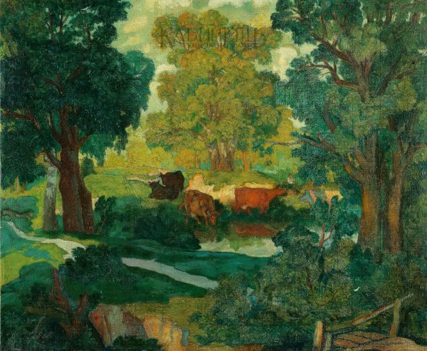 Николай Крымов «летний день. Пейзаж»1914