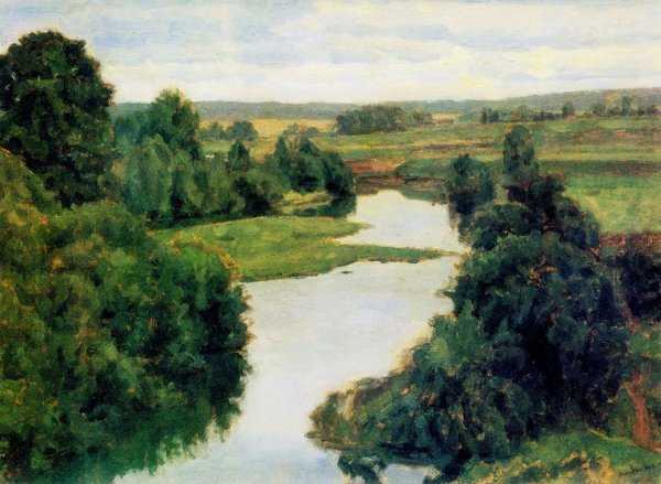 Николай Крымов желтый сарай 1909