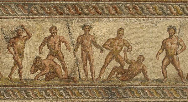 Древний Рим гладиаторские бои мозаика