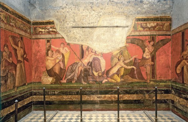 Помпеи вилла мистерий фрески