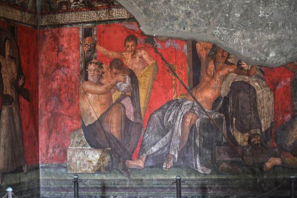 Помпейская живопись вилла мистерий