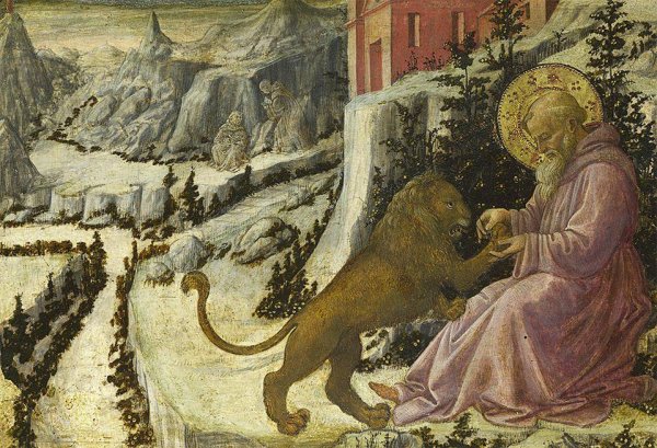 Картина Святой Иероним Лувр