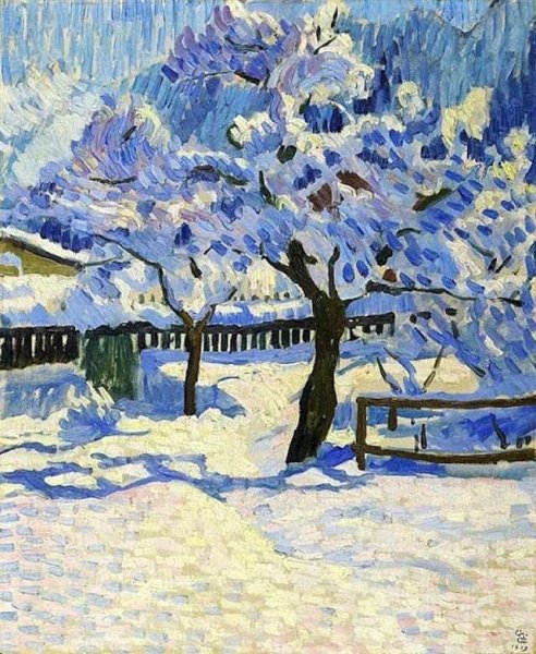 Винсент Ван Гог снежный пейзаж
