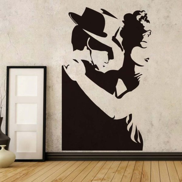 Силуэты на стену декор