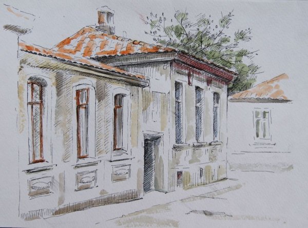 Архитектурный пейзаж простой