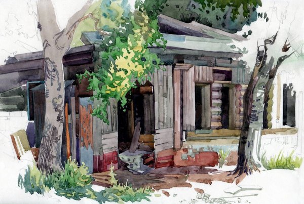 Константин Кузема акварель