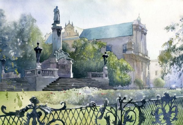 Архитектурные мотивы карандашом