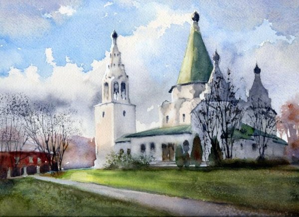 Перспектива улицы пленэр