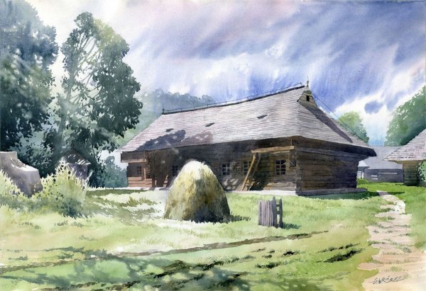 Пленэрные зарисовки лопуха