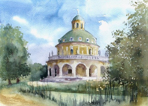 Пейзаж Сельская архитектура