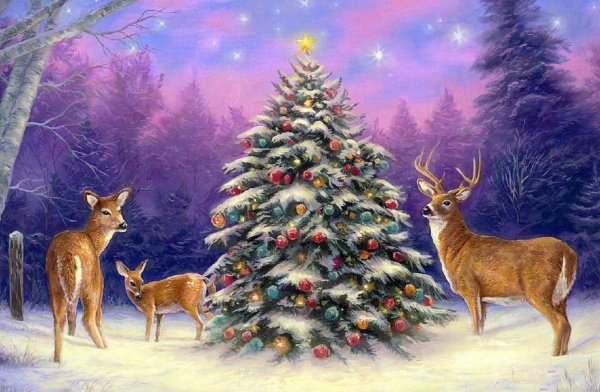 Chuck Pinson картины Рождество