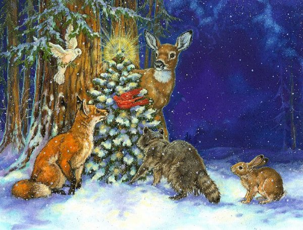 Лесные звери новый год