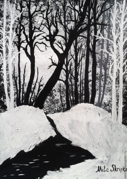 Красивые пейзажи природы черно белые