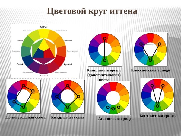 Задания по цветоведению