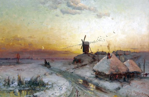 Юлий Клевер 1880 деревня