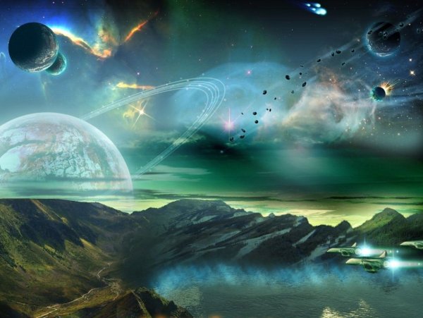 Космический пейзаж живопись Сергея Крайнева
