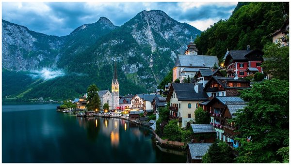 Озеро Зальцкаммергут Австрия