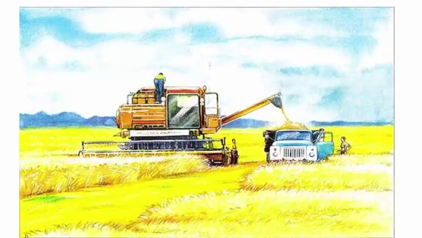 Картина в.м.Каратая "на ферме"