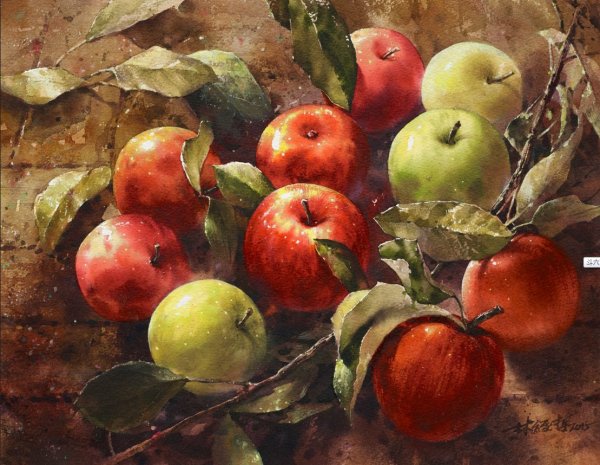 Яблоки картины художников