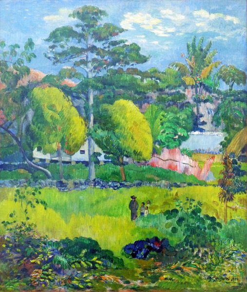 Поль Гоген бретонский пейзаж