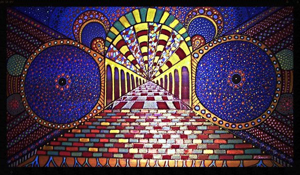 Отражение в зеркале живопись