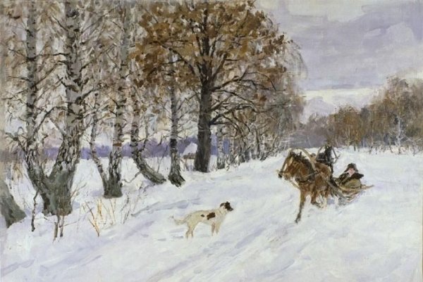 Никифор Крылов зимний пейзаж