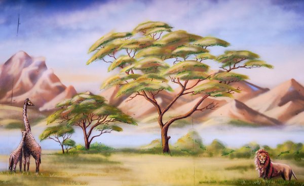 Природа саванны для детей