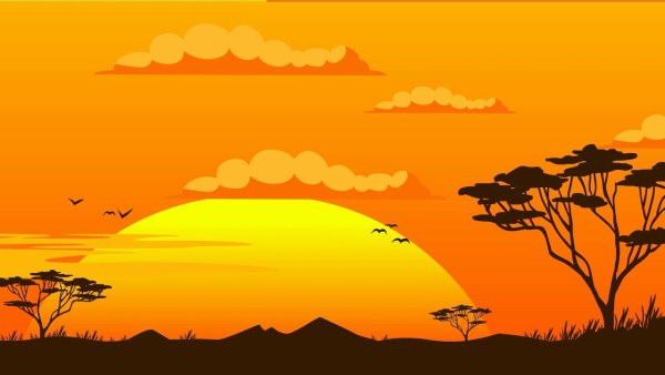 Саванна мультяшная