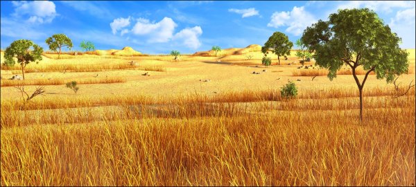 Мультяшный пейзаж