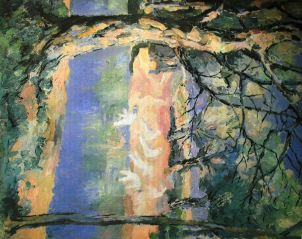 Малевич река в лесу 1908