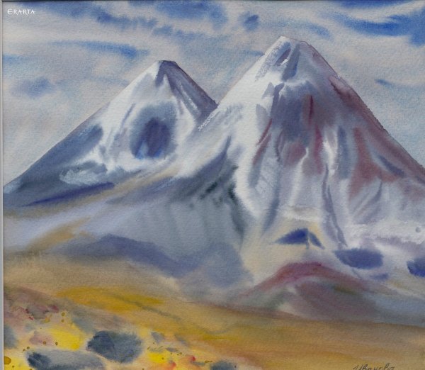 Картина Ключевская сопка