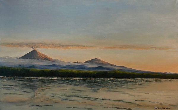 Картины художников пейзажистов Камчатки Ключевская