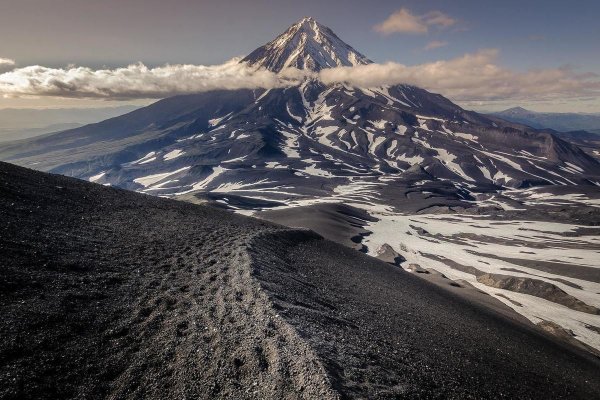 Горы на полуострове Камчатка