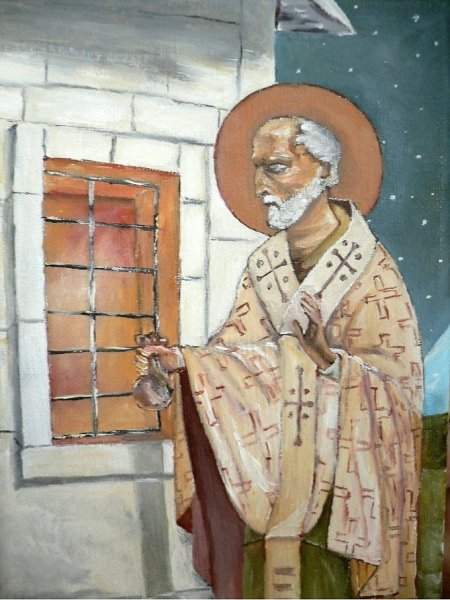 Николай Чудотворец живопись Нестерова