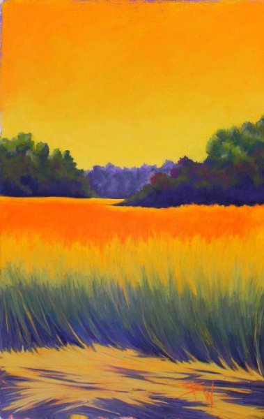 Пейзаж в теплой гамме