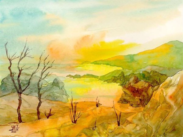 Теплый и холодный пейзаж